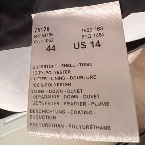 Bogner Black Down Parka 14 - Picture 8 of 8